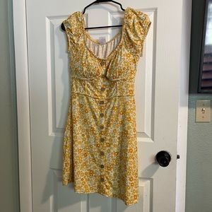 Yellow church dress, easter dress